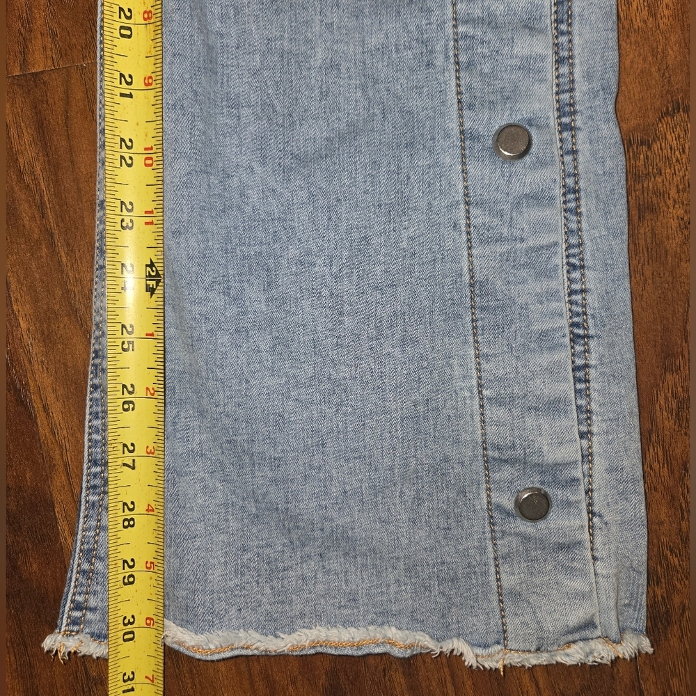 Love Trends Flare Cargo Jeans With Bows And Snaps Size 3 - Picture 8 of 8